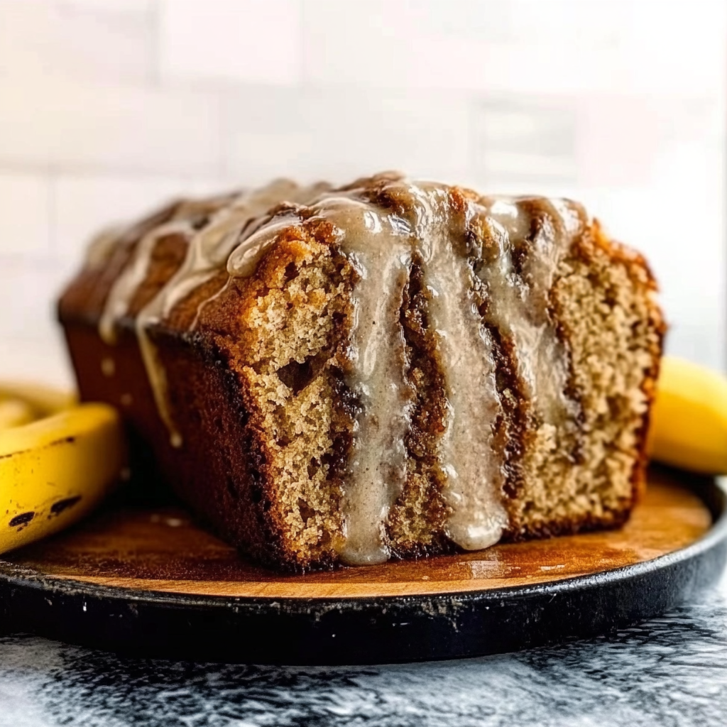 Recipe preparation for Cinnamon Swirl Banana Bread