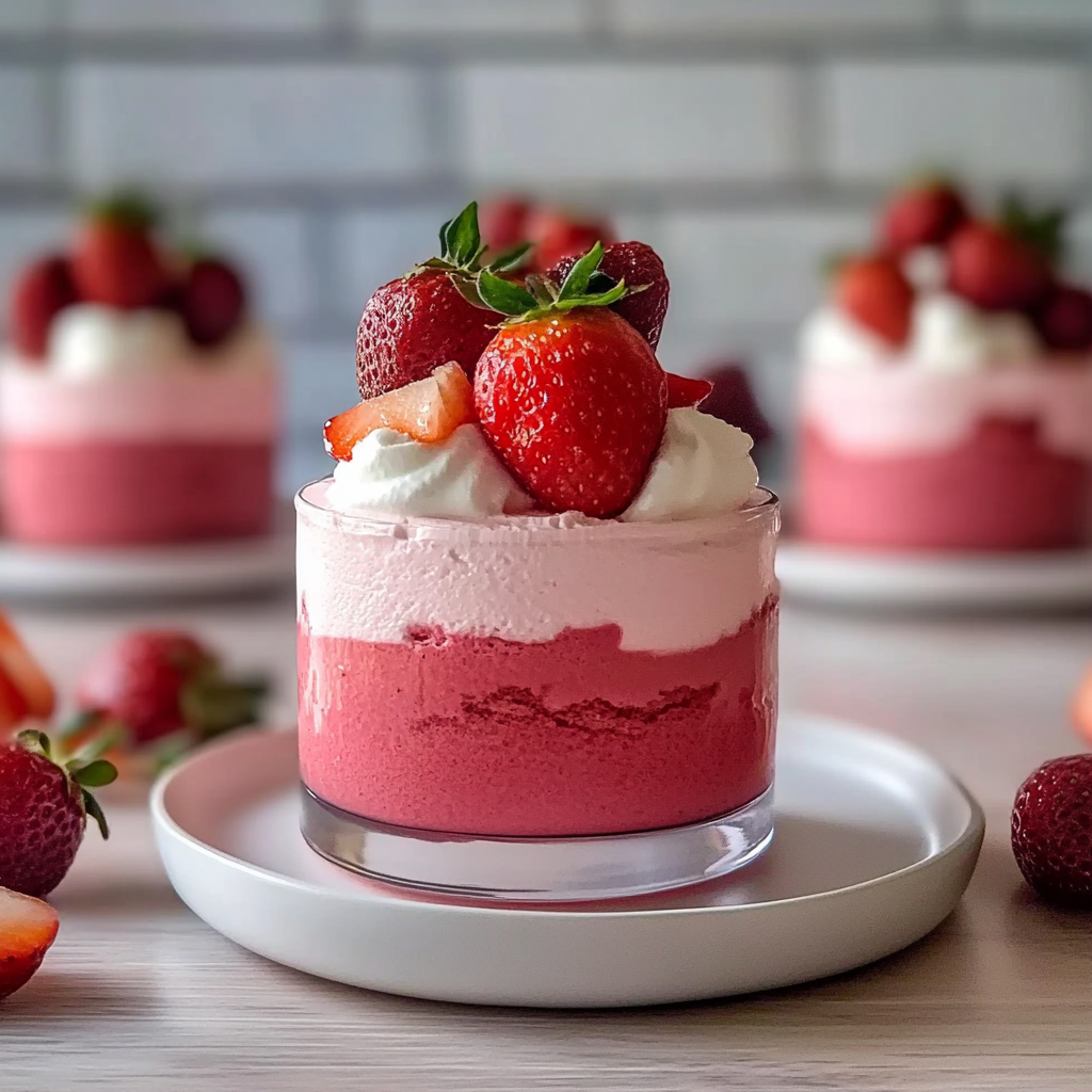 Recipe preparation for Strawberry Mousse Recipe