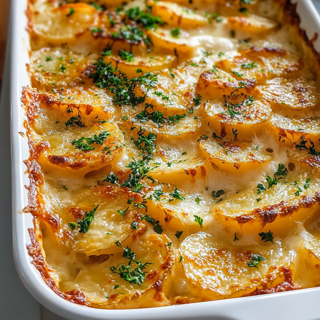 Recipe preparation for Scalloped Potatoes Recipe