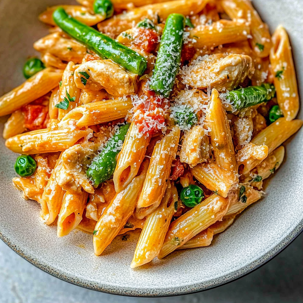 Recipe preparation for Spicy Chicken Chipotle Pasta