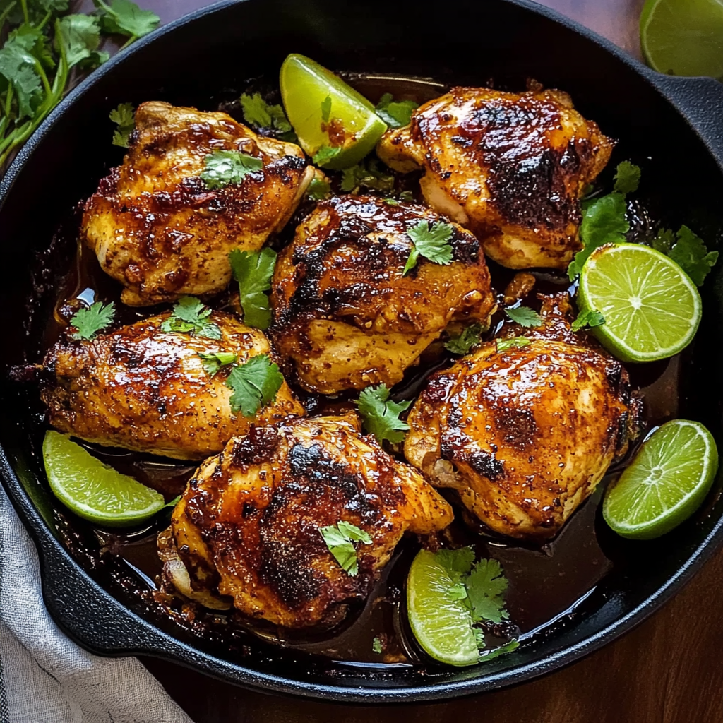 Recipe preparation for Cranberry Lime Glazed Chicken