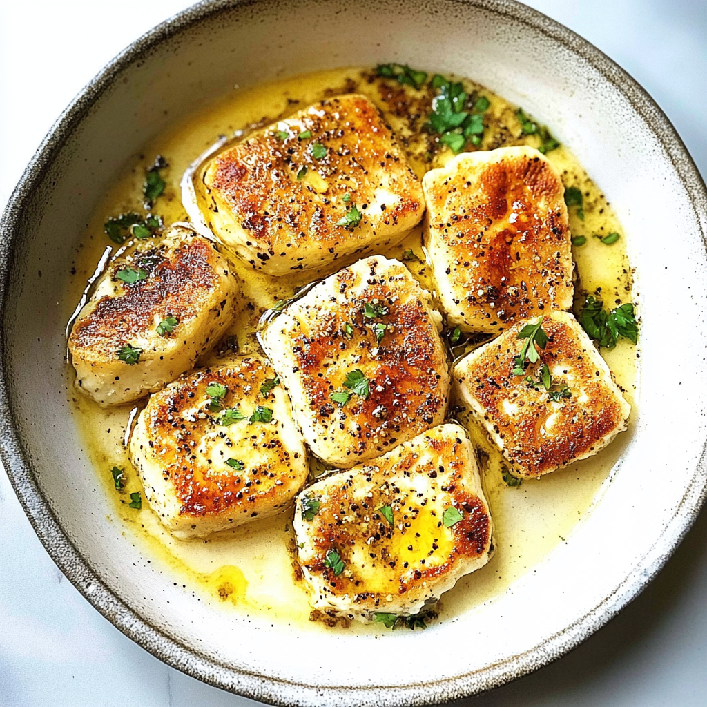 Recipe preparation for Pan-Fried Halloumi with Peppered Honey