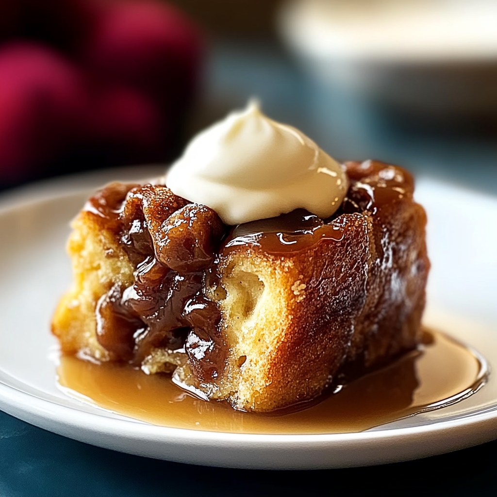 Recipe preparation for Maple Toffee Bread Pudding