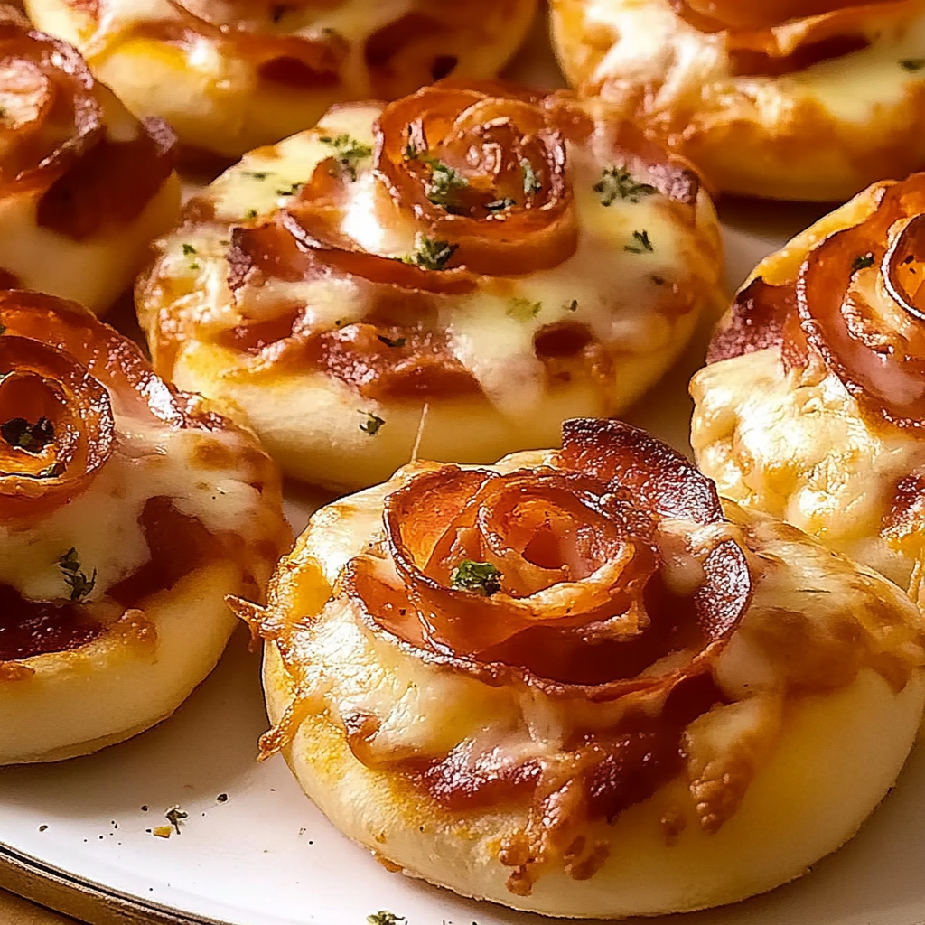 Recipe preparation for Pizza Roses for Valentine’s Day