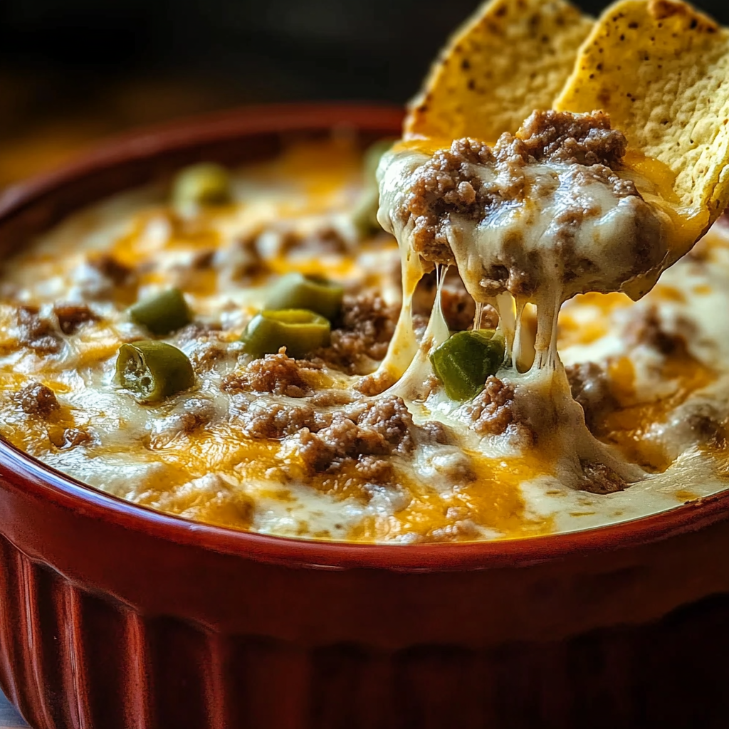 Recipe preparation for Crockpot Big Mac Dip