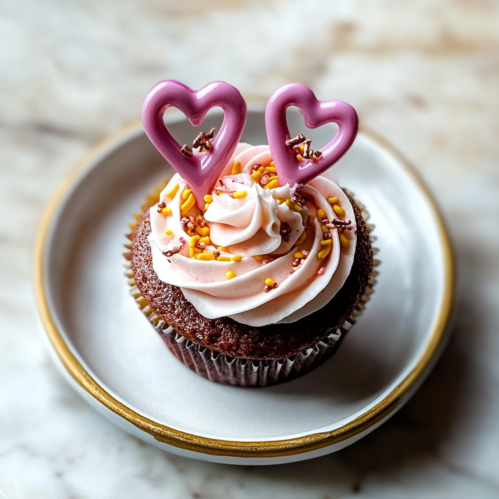 Recipe preparation for Cupid’s Arrow Cupcakes