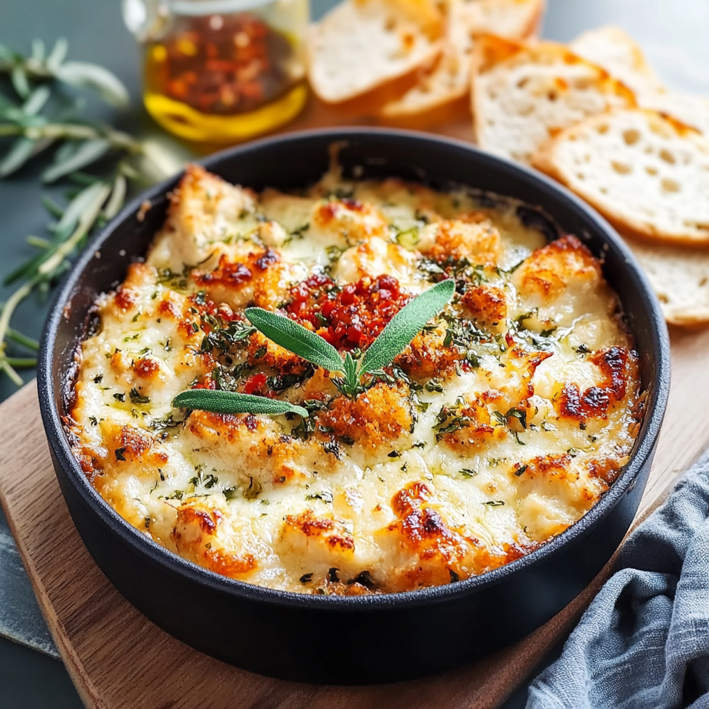 Recipe preparation for Marry Me Chicken Dip