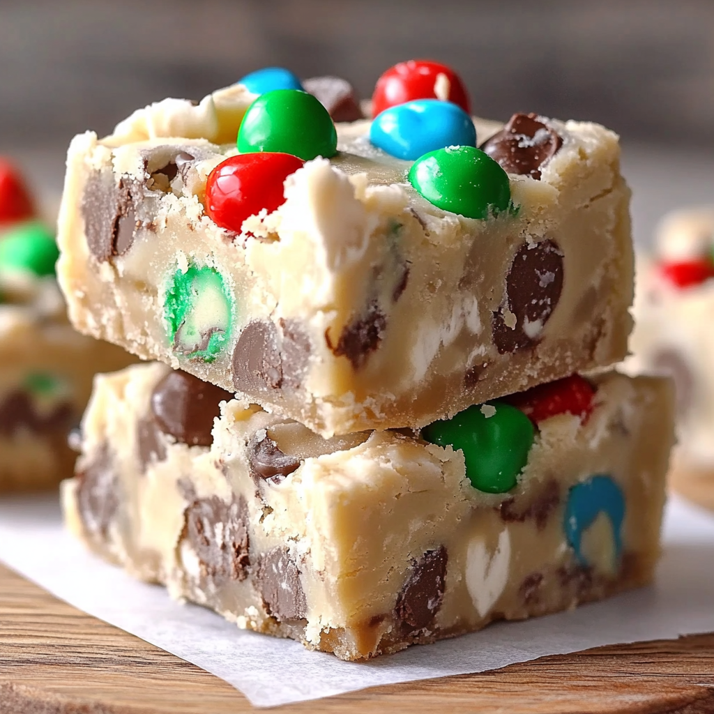 Recipe preparation for Monster Cookie Dough Fudge