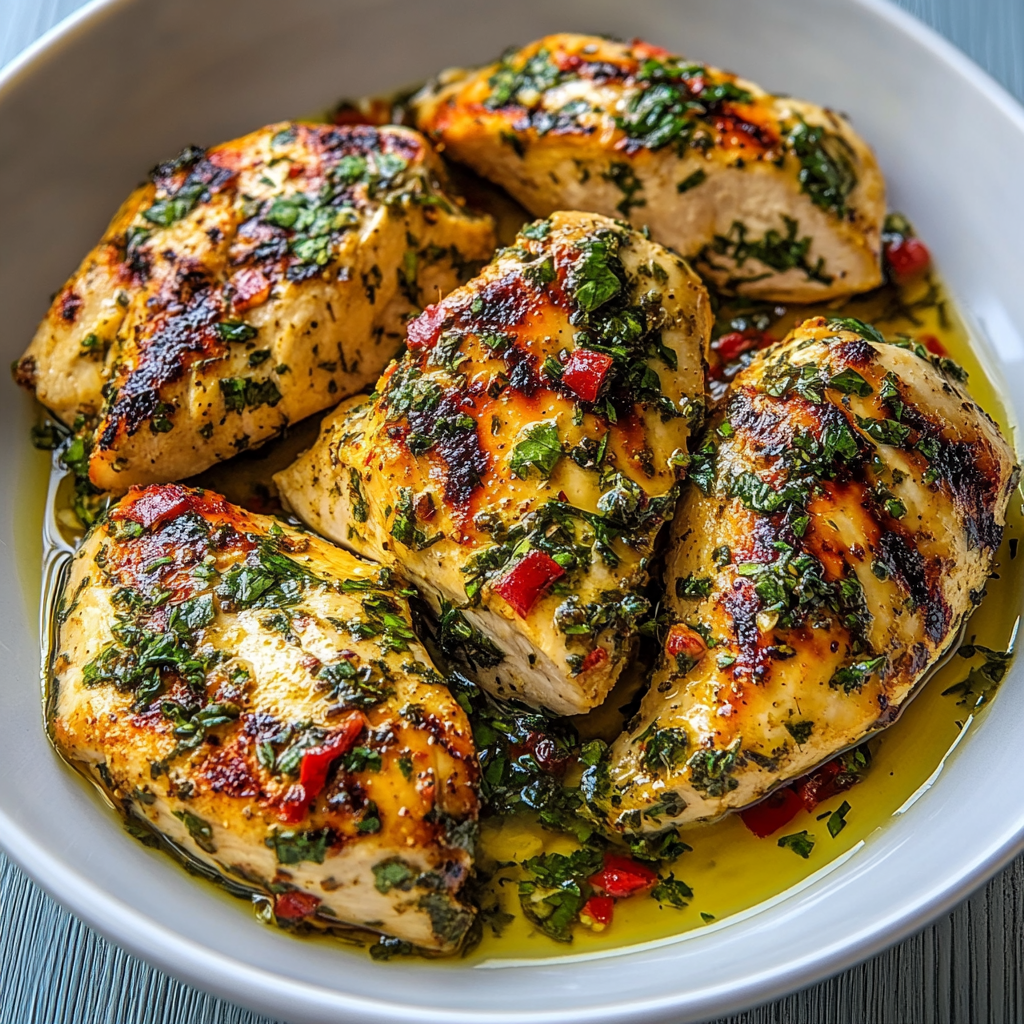 Recipe preparation for Zesty Greek Chicken Marinade