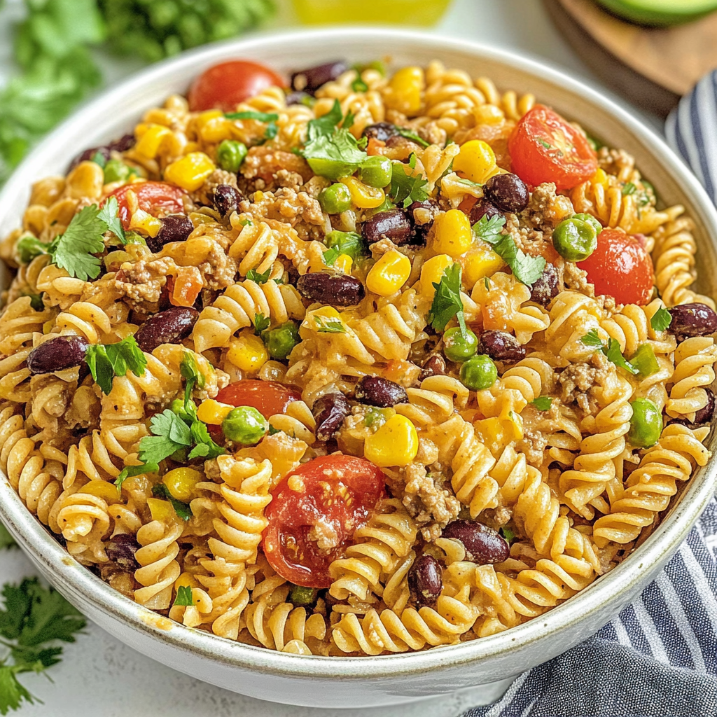 Recipe preparation for Cowboy Pasta Salad Bold Flavors