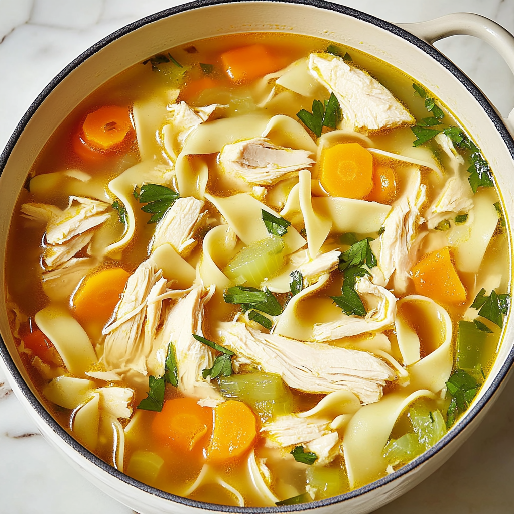 Recipe preparation for Chicken Noodle Soup