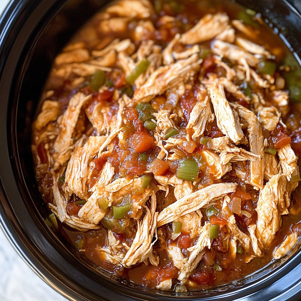 Recipe preparation for Salsa Chicken Crockpot