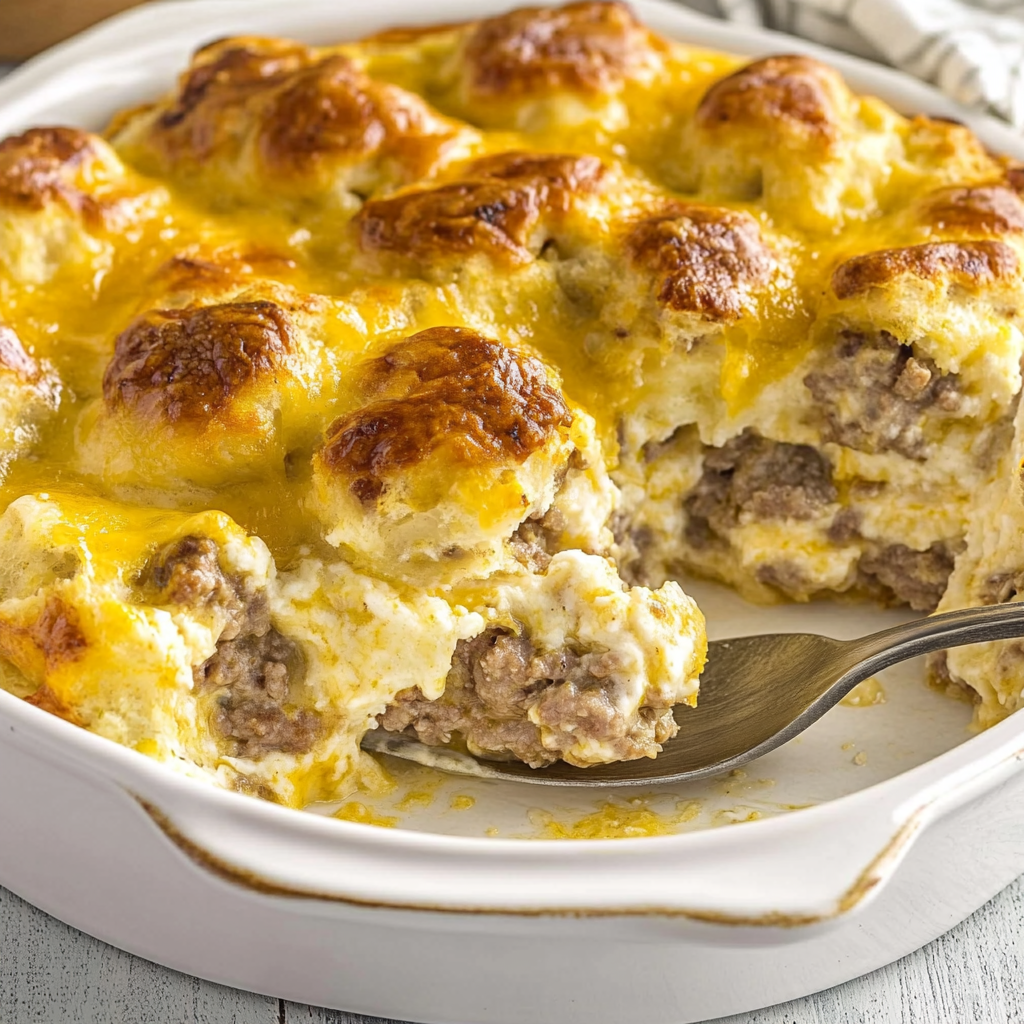 Recipe preparation for Easy Breakfast Casserole Sausage