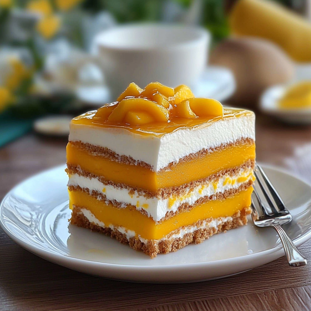 Recipe preparation for Mango Float