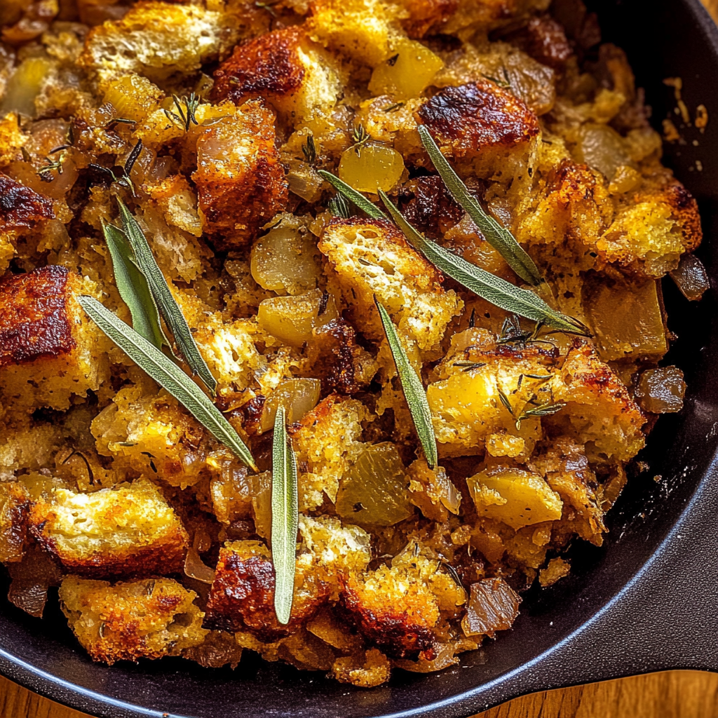 Recipe preparation for Caramelized Onion and Fennel Stuffing