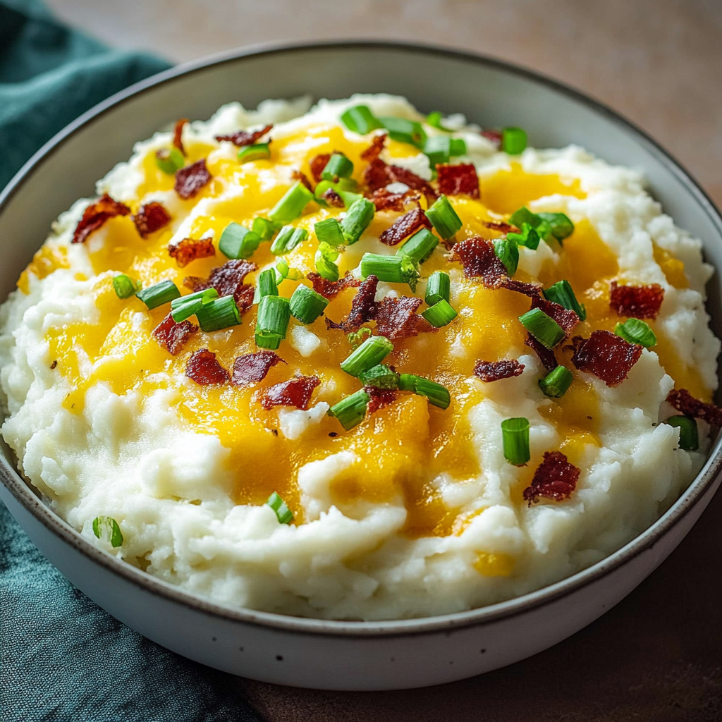Recipe preparation for Loaded Mashed Potato Bowls