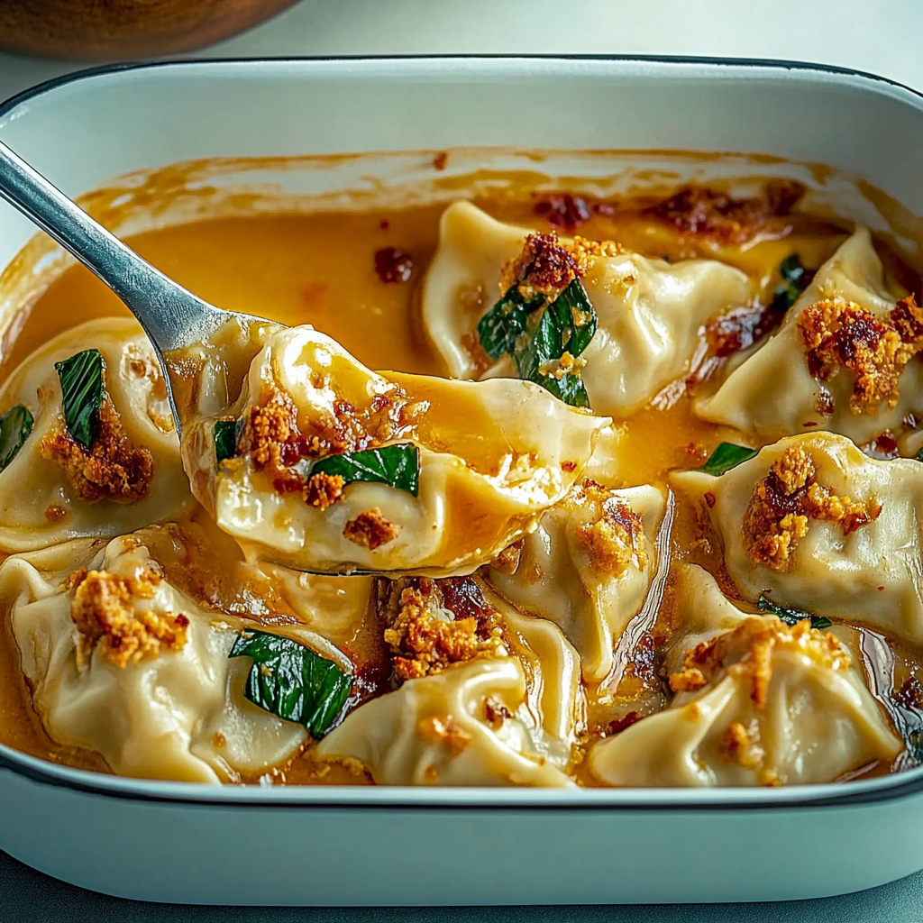 Recipe preparation for Joe’s Viral Dumpling Bake