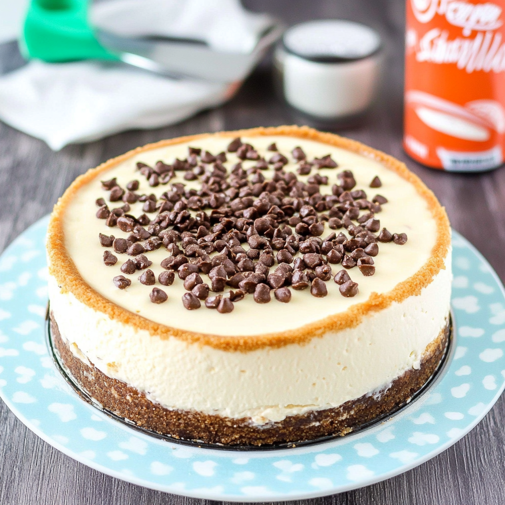Recipe preparation for cannoli cheesecake