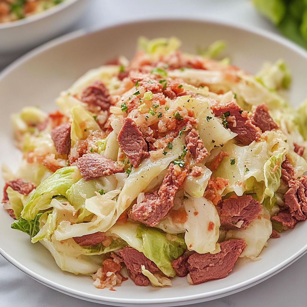 Recipe preparation for corned beef and cabbage