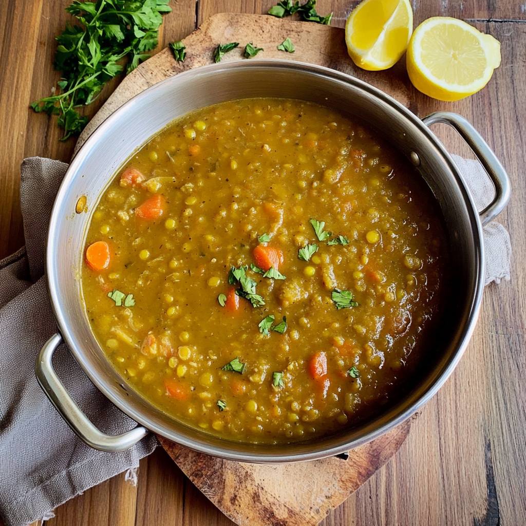 Recipe preparation for Vegan Lentil Soup