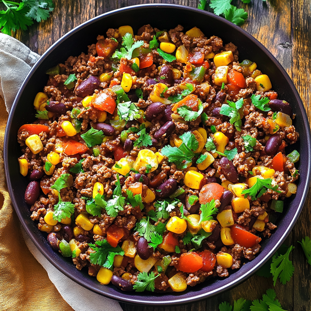 Recipe preparation for Mexican Ground Beef