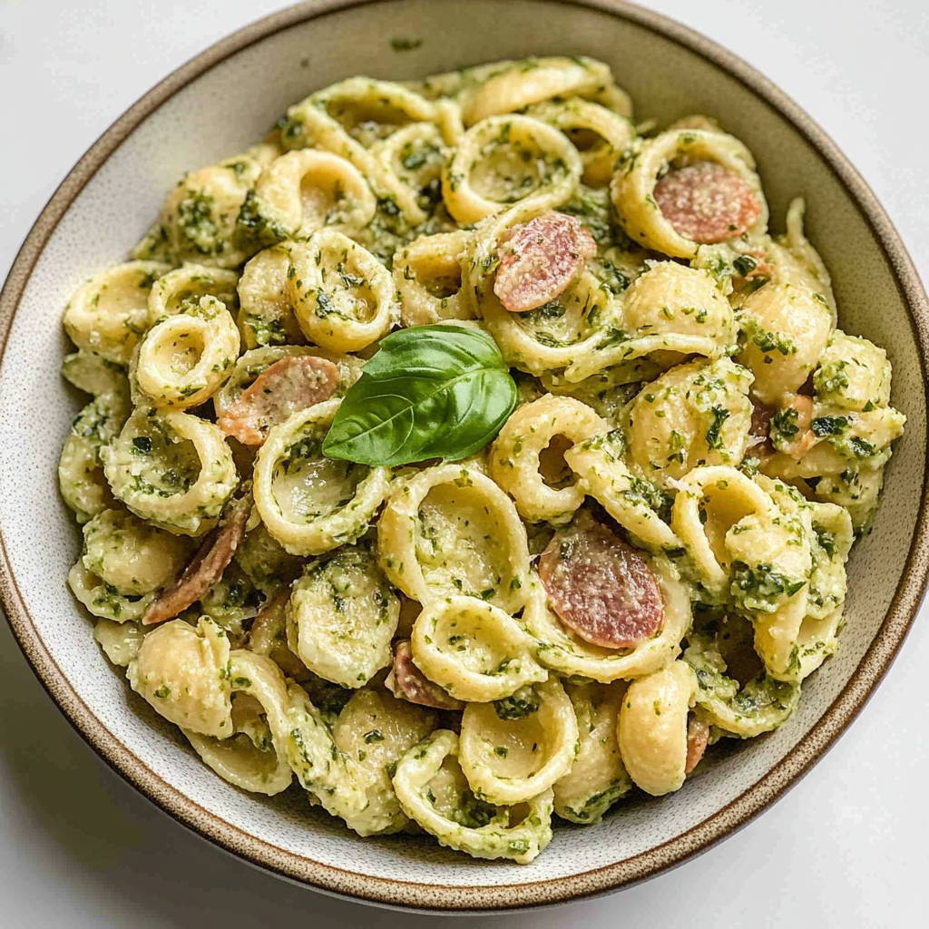 Recipe preparation for Lemon Basil Pasta Salad