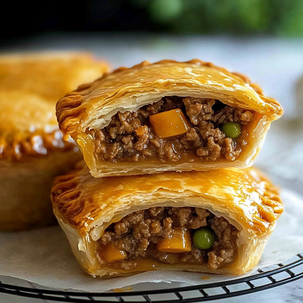 Recipe preparation for ground beef hand pies