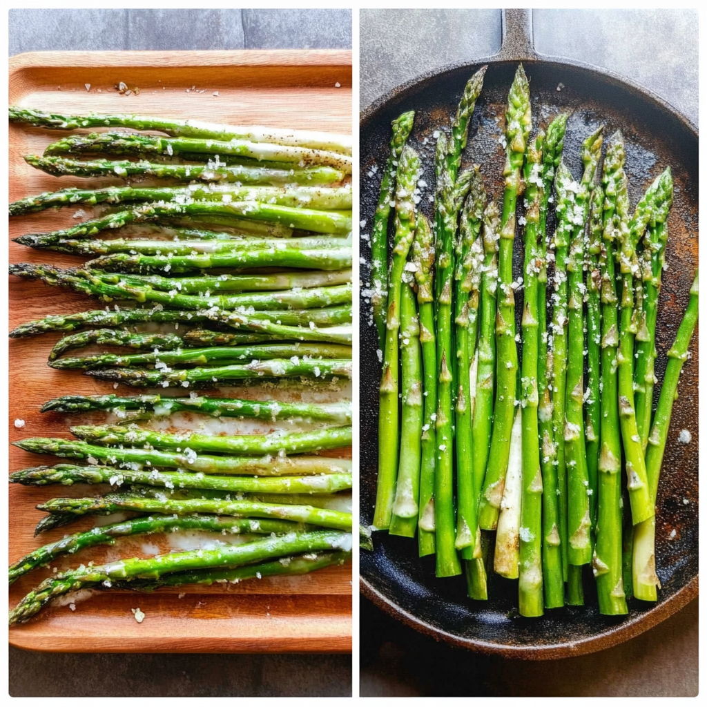 Recipe preparation for Roasted Asparagus