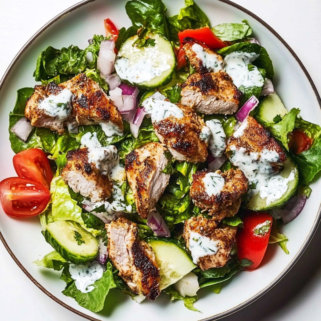 Recipe preparation for Spiced Chicken and Yogurt Salad