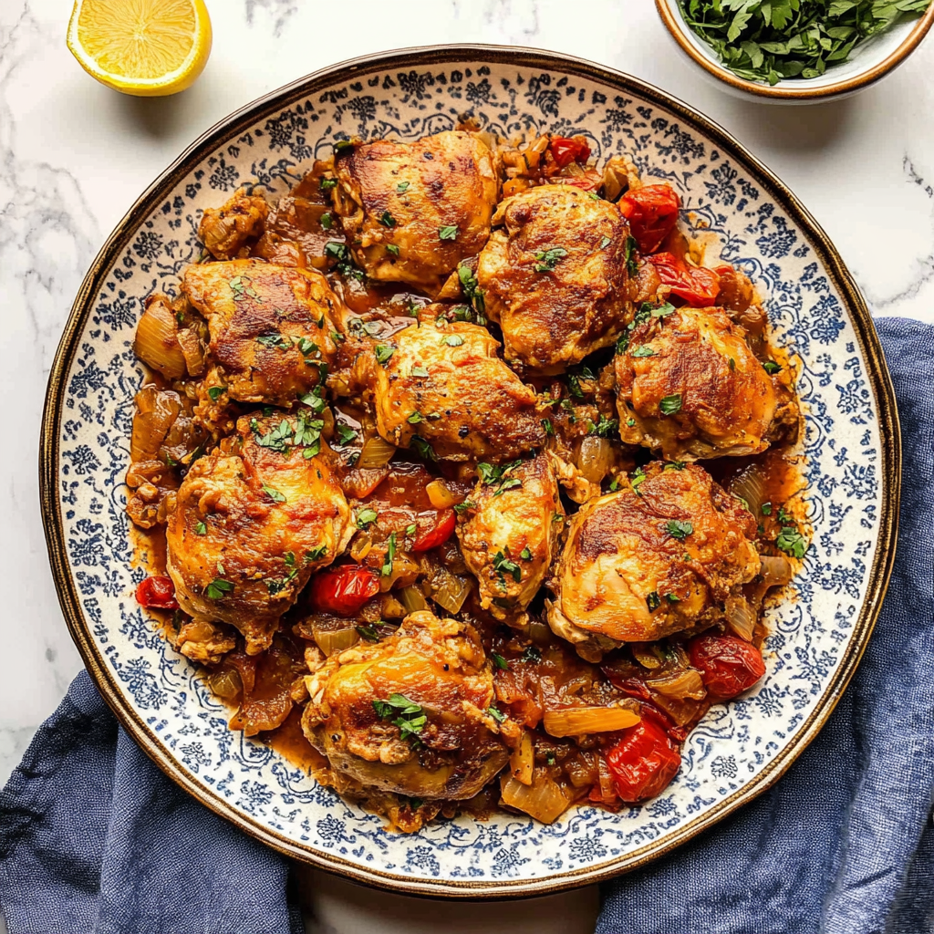 Recipe preparation for Chicken Scarpariello