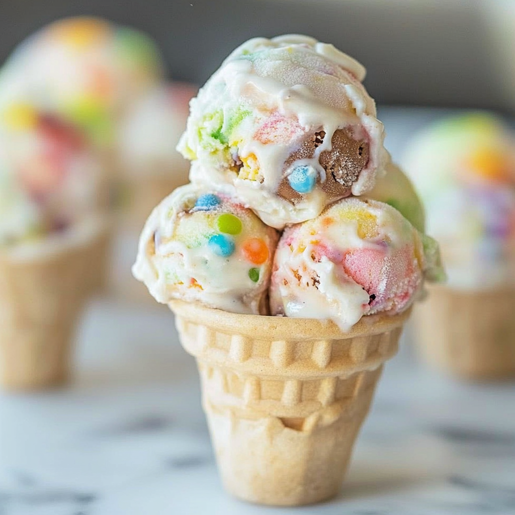 Recipe preparation for Charms Ice Cream