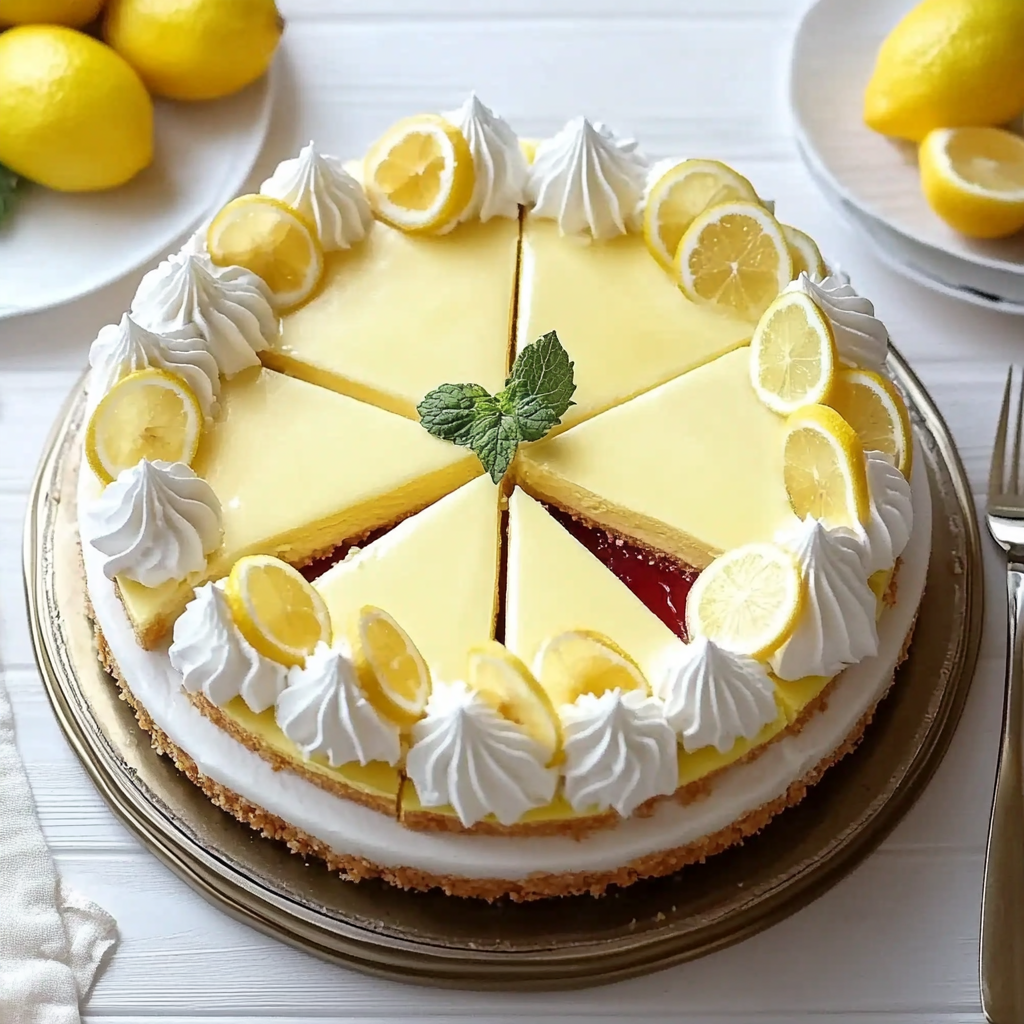Recipe preparation for Lemon Cheesecake