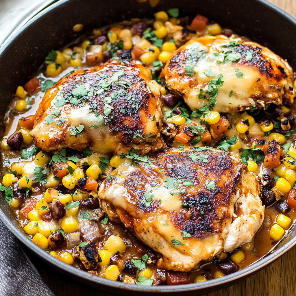 Recipe preparation for Santa Fe Chicken