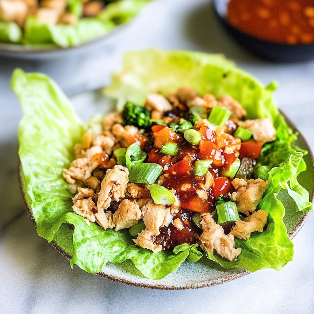 Recipe preparation for Chicken Lettuce Wraps