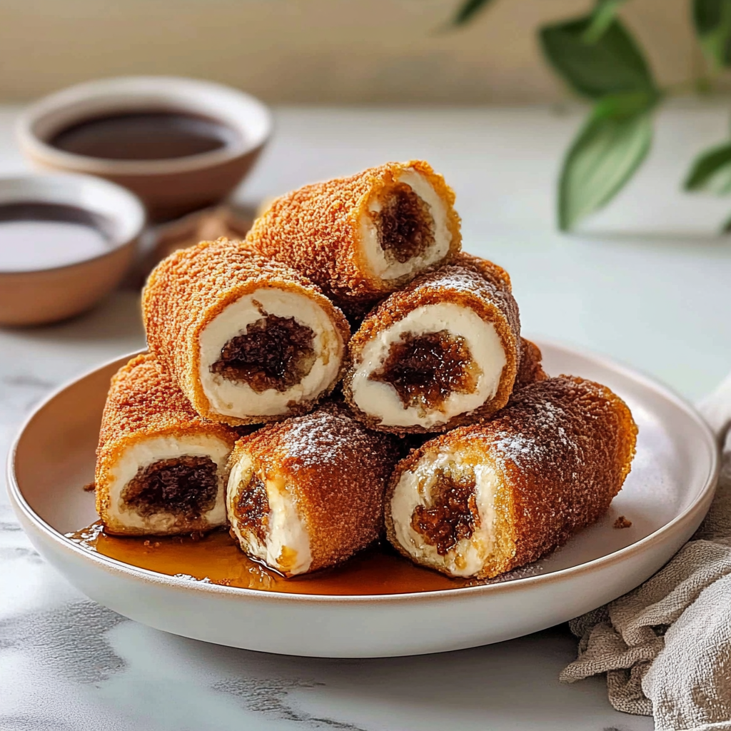 Recipe preparation for French Toast Roll Ups