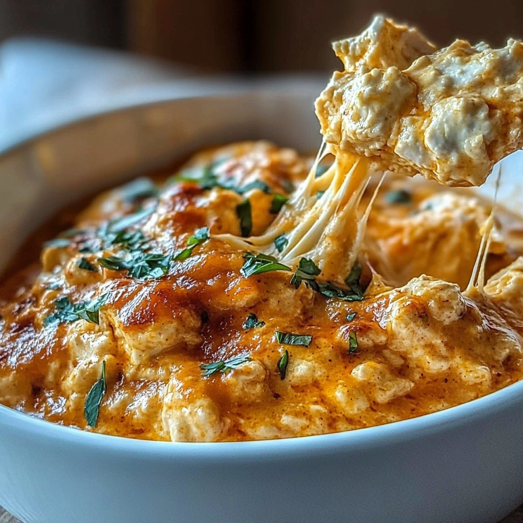 Recipe preparation for Crock Pot Buffalo Chicken Dip