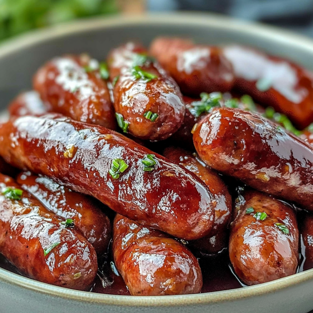 Recipe preparation for Crock Pot BBQ Cocktail Sausage