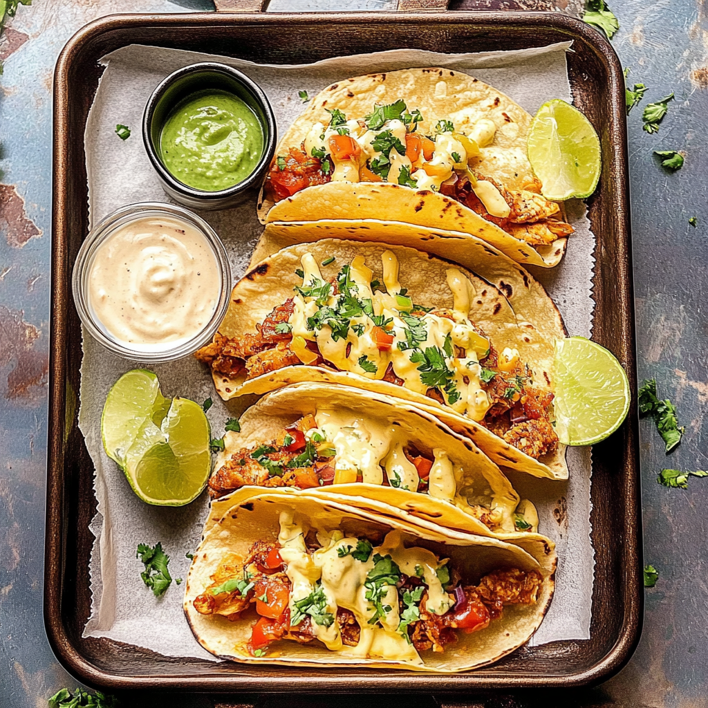 Recipe preparation for Baked Chicken Tacos