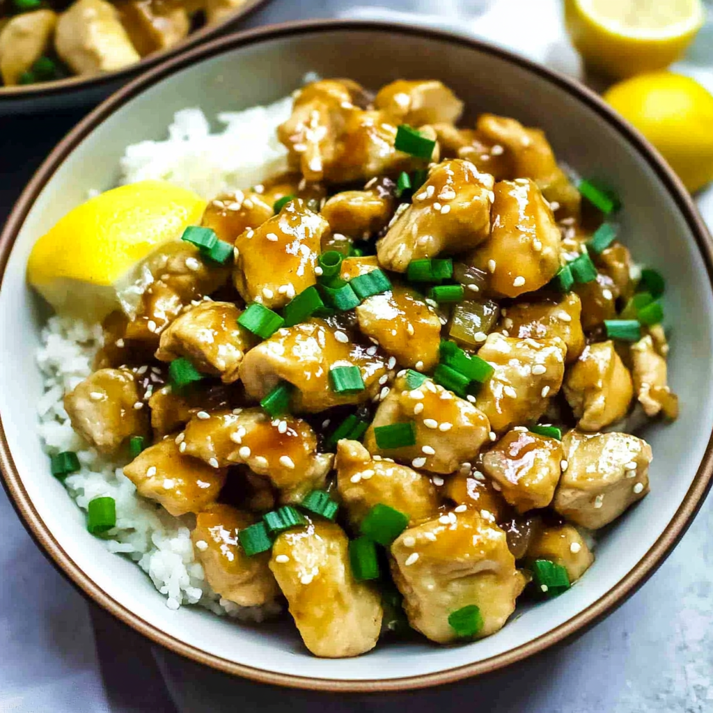 Recipe preparation for Crockpot Chinese Lemon Chicken