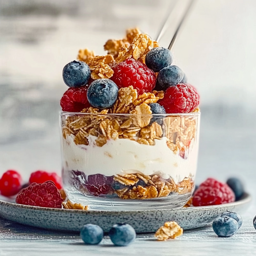Recipe preparation for Greek Yogurt Berry