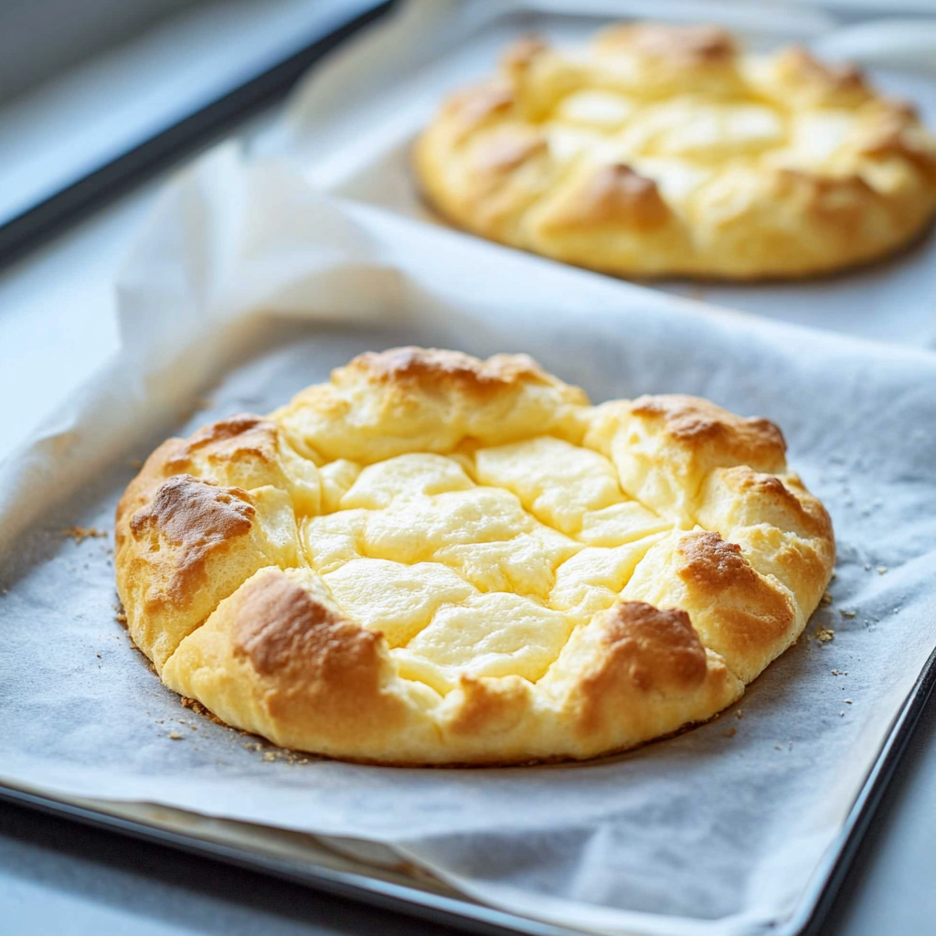 Recipe preparation for Fluffy Cottage Cheese Cloud Bread