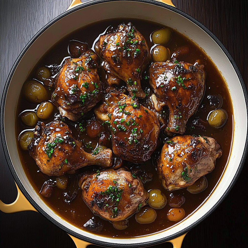 Recipe preparation for Coq au Vin Classic Style