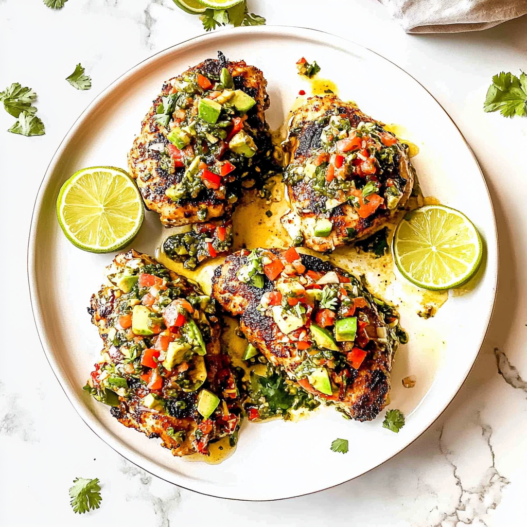 Recipe preparation for Fiesta Lime Chicken Recipe with Avocado