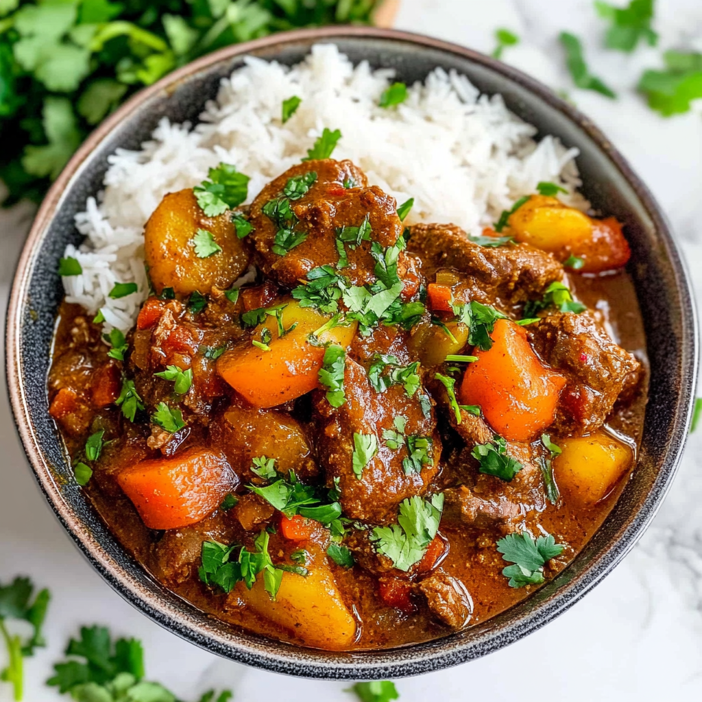 Recipe preparation for Instant Pot Beef Curry