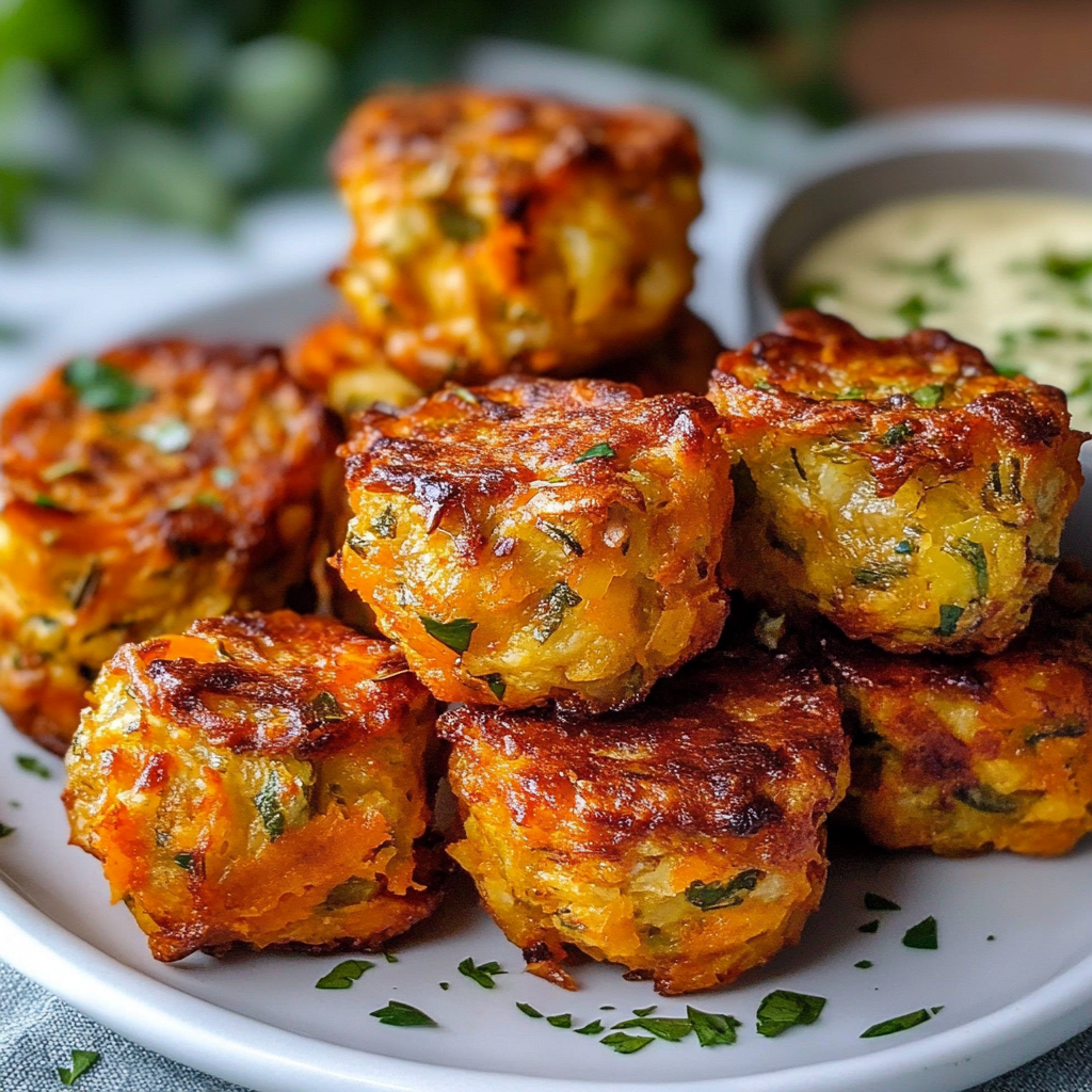 Recipe preparation for Crispy Baked Sweet Potato Tots