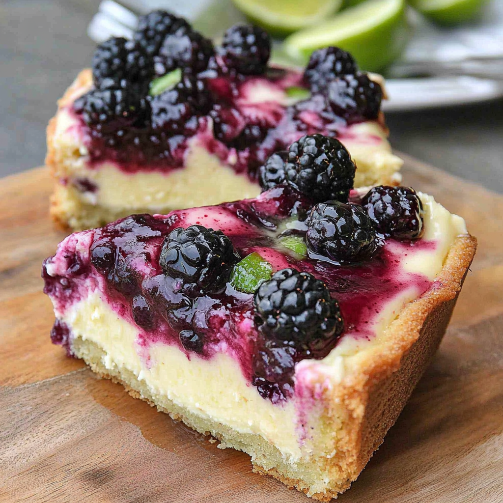 Recipe preparation for Blackberry Cheesecake Danish Lime