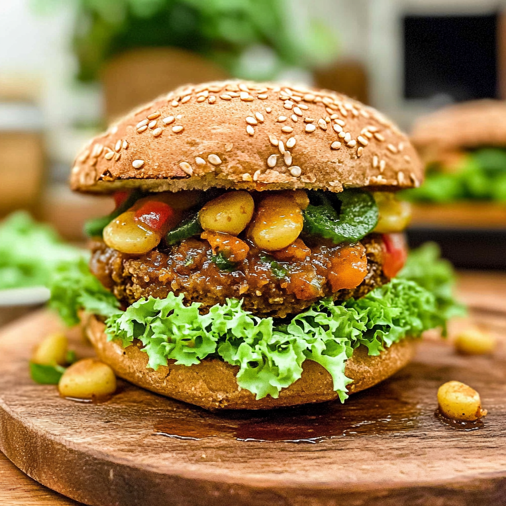 Recipe preparation for Curry Burgers