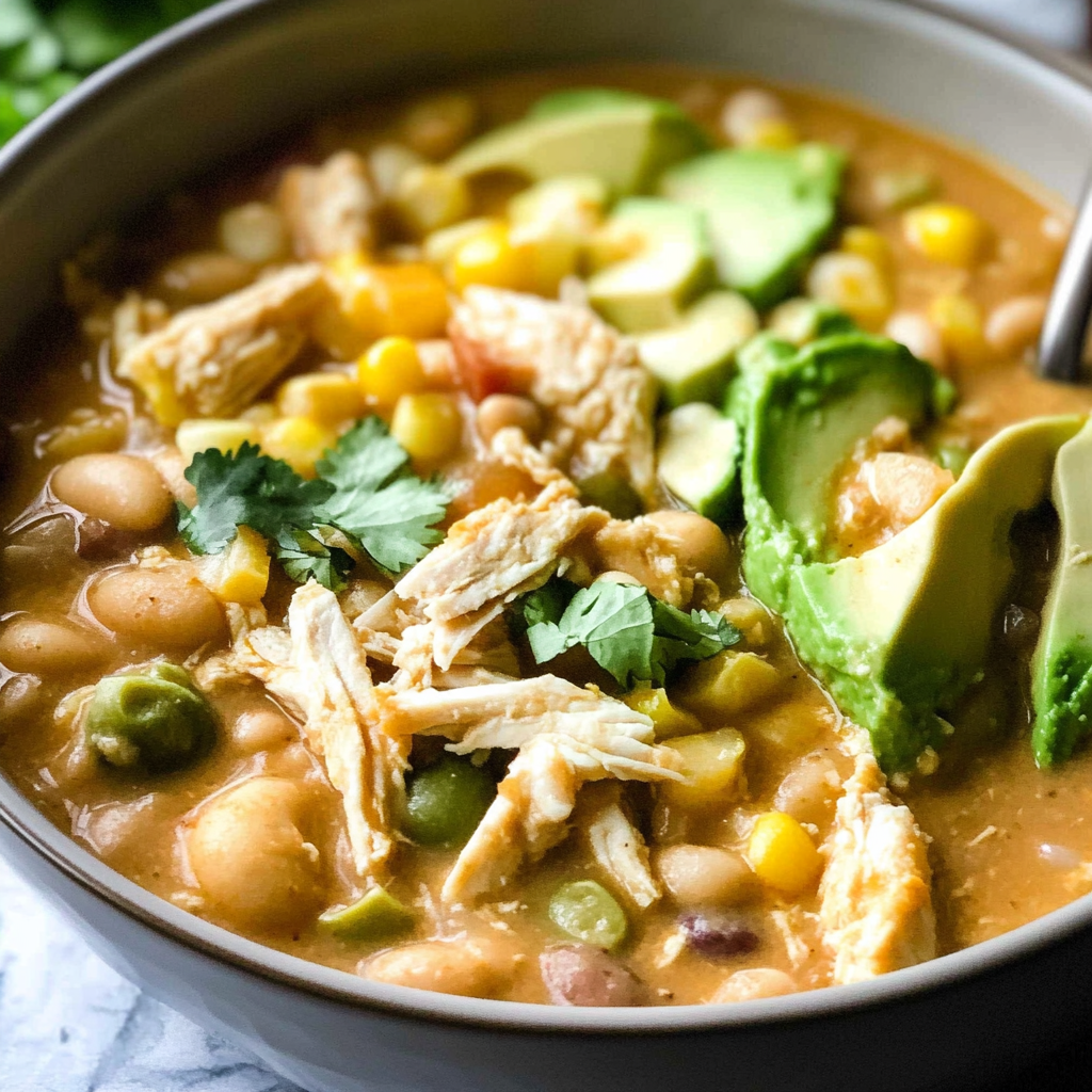 Recipe preparation for White Bean Chili With Chicken