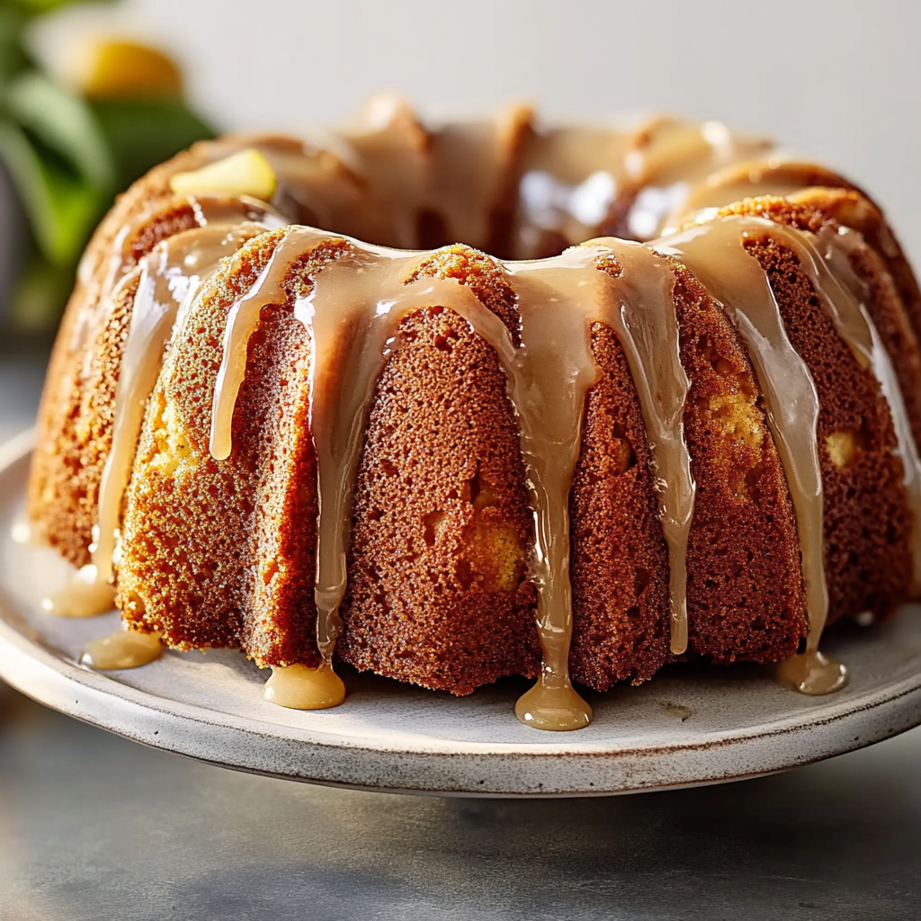 Recipe preparation for apple bundt cake