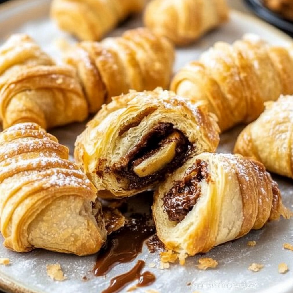 Recipe preparation for chocolate puff pastry